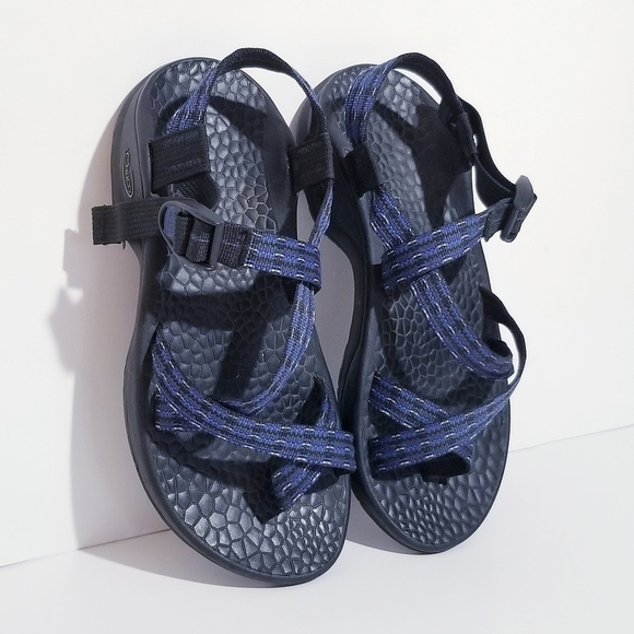 CHACO Blue Uptread Ecotread 2 Sandal V2 Outdoor Hiking Sandals Size 9 - Picture 11 of 15